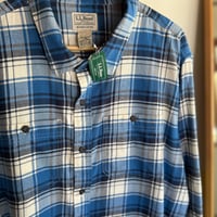“L.L.Bean” deadstock checked cotton shirt