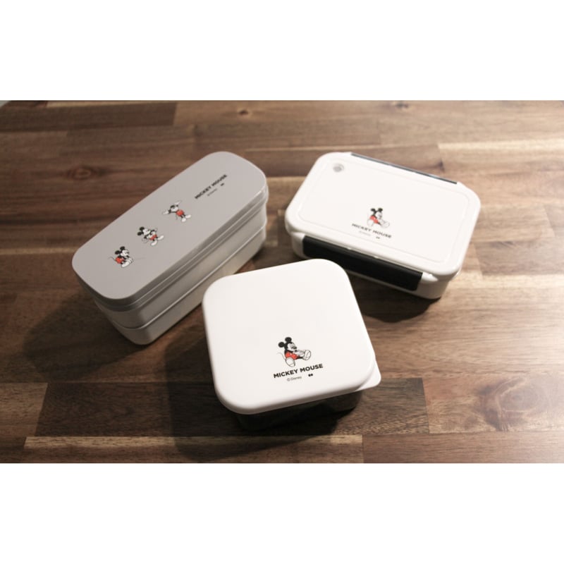 2段ランチボックス(箸付き) ミッキー Warm-up | people like store