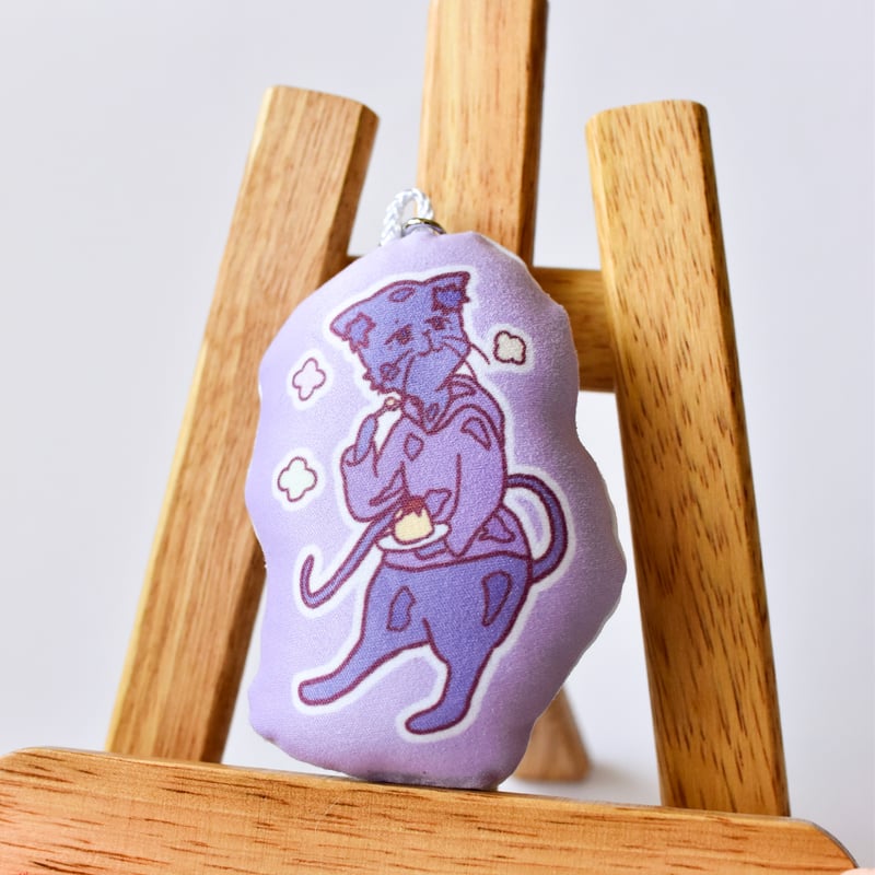 クッションストラップ／紫ねこの『ムラサキ』 | モモの木 しょっぷ