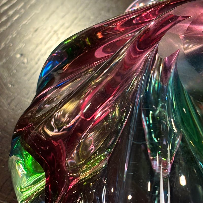 カメイグラス KAMEI GLASS 花瓶&灰皿セット 箱付き | アンティーク家具