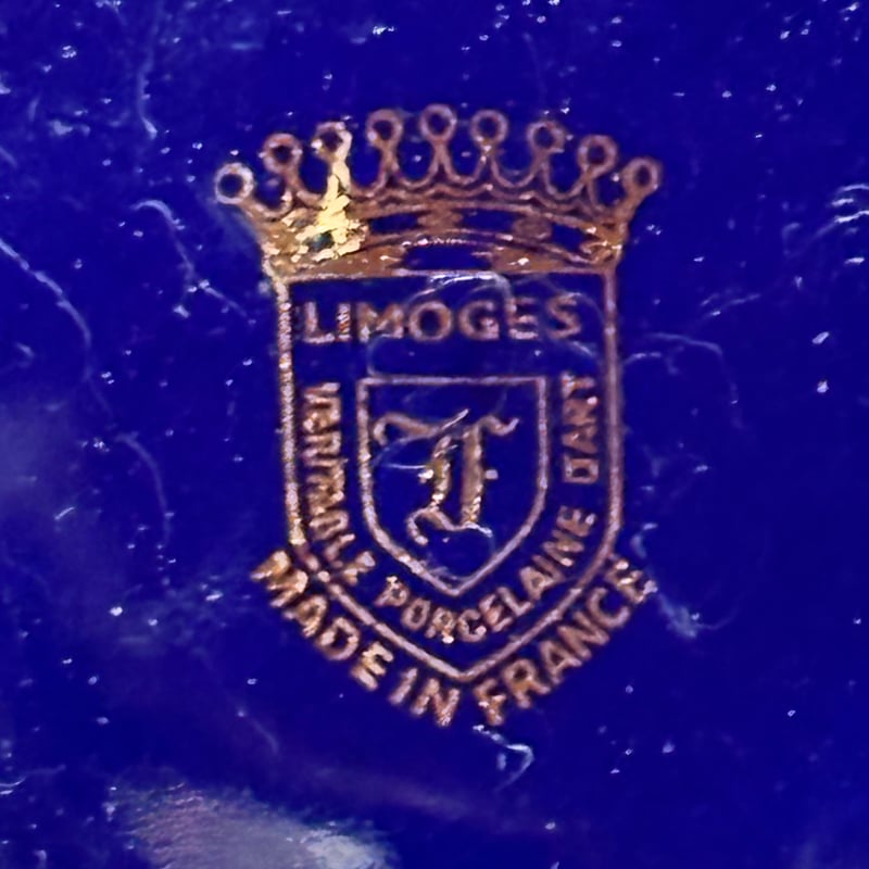 【再値下げ！】フランス　Limoges リモージュ　スタンド付き フランス製 LIMOGES リモージュ | アンティーク家具と喫茶