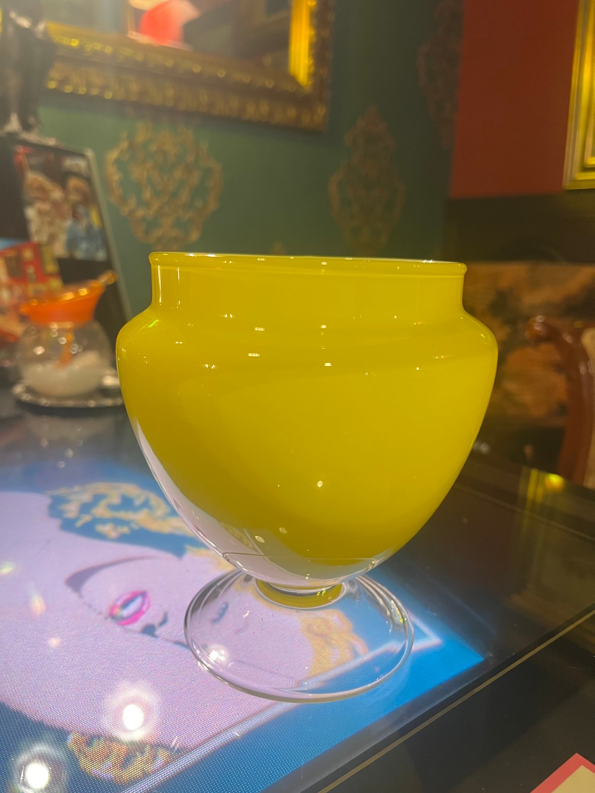 オマタのドロップス・蓋付きキャンディポット・アンティーク　☆ 蓋付きキャンディポット | アンティーク家具と喫茶キャバレーのネット