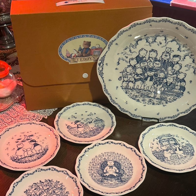 NIKKO くまちゃんのお皿セット | アンティーク家具と喫茶