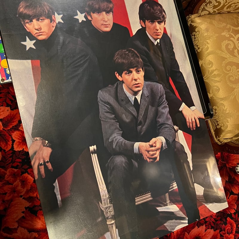 当時物】BEATLES ビートルズ 木板パネルポスター | アンティーク