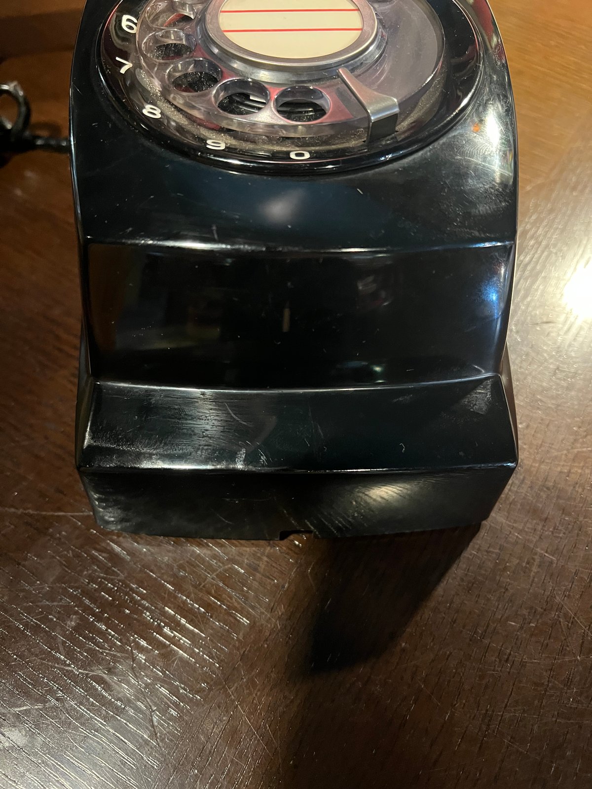 昭和レトロ】壁掛け式ダイヤル黒電話 | アンティーク家具と喫茶