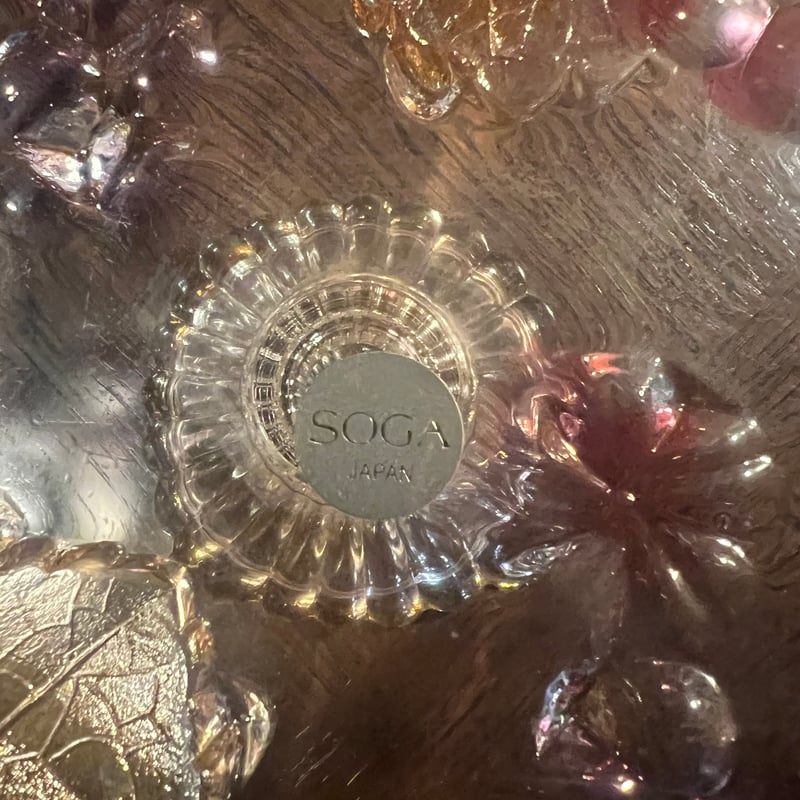 昭和レトロ】SOGA フルーツ柄ガラス皿 | アンティーク家具と喫茶