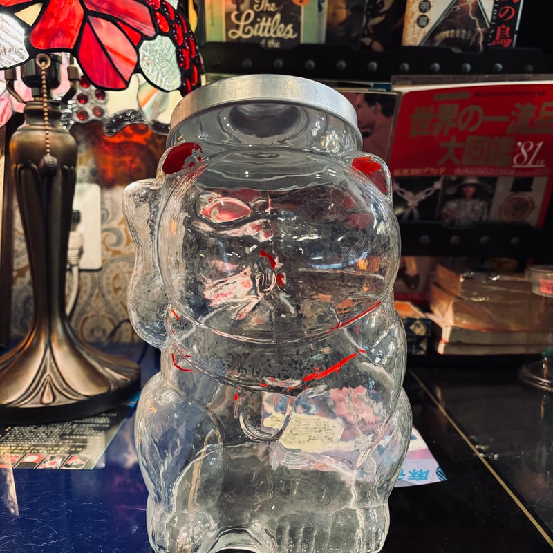 駄菓子屋容器【昭和レトロ】猫の瓶 | アンティーク家具と喫茶