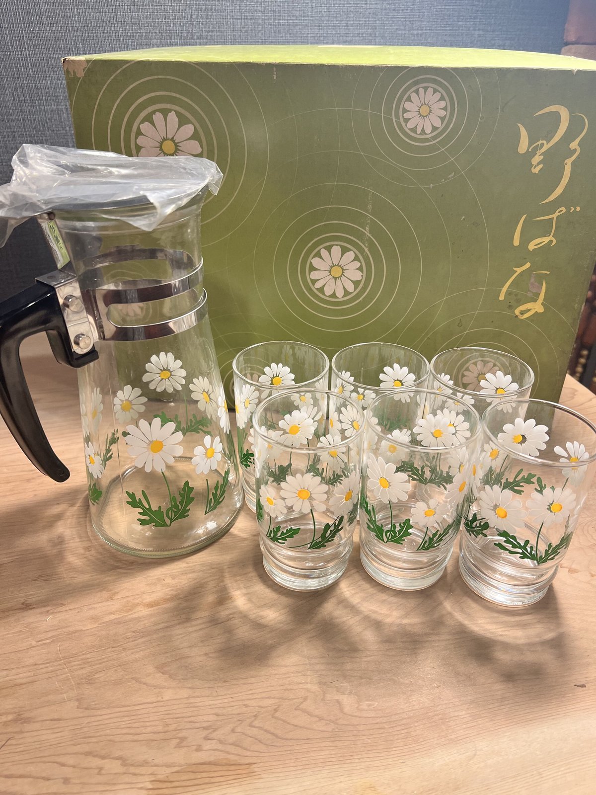 ○アデリアグラスとピッチャーセット | アンティーク家具と喫茶