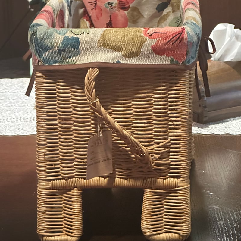 ぞう 象 ゾウ 竹製 籠 上海 中国 工芸品 小物入れ 籐 アンティーク レトロ ぞう 象 ゾウ 竹製 籠 上海 中国 工芸品 小物入れ 籐