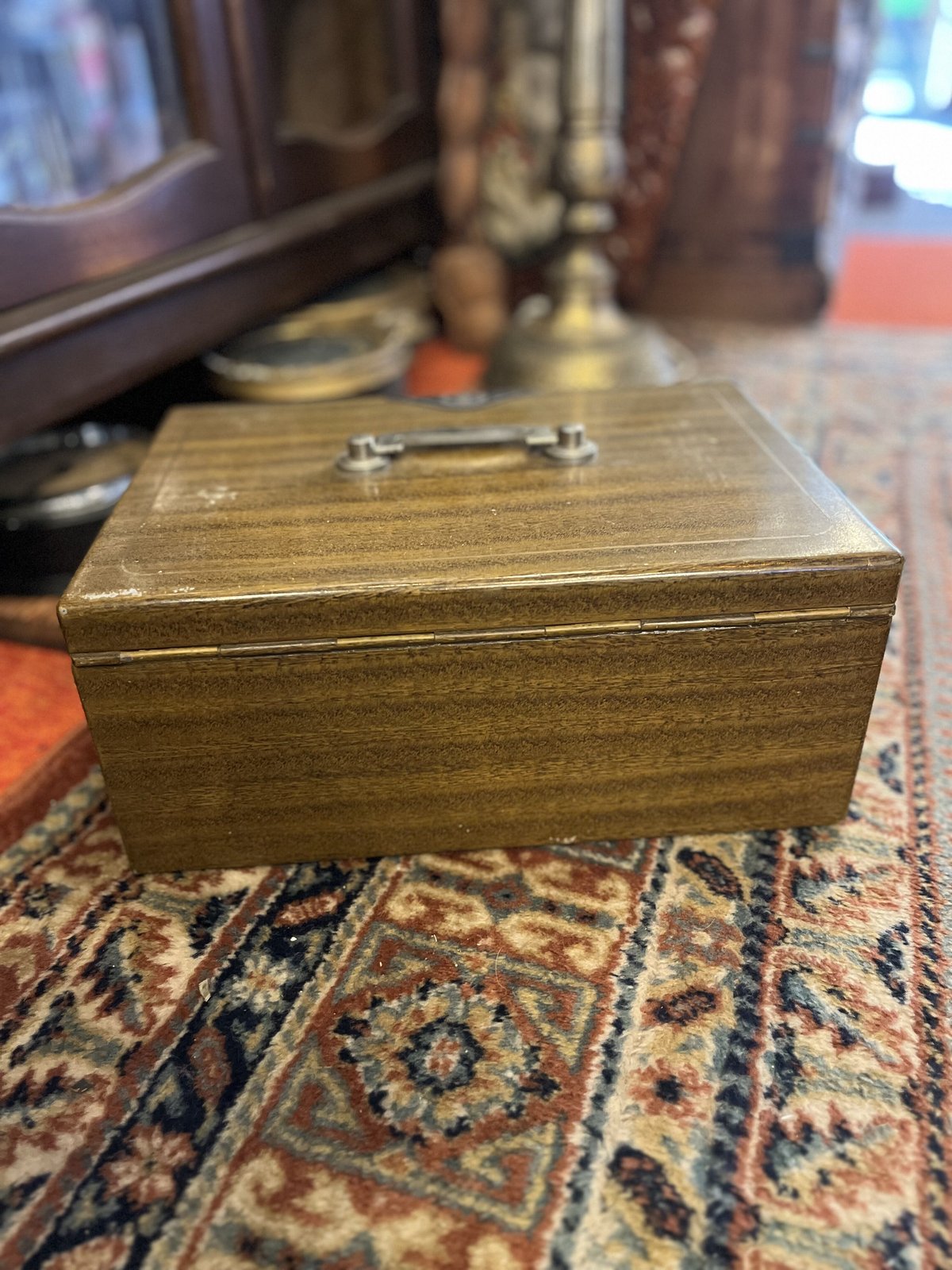 昭和レトロ！！MISONO製ダイヤル式鉄製手提げ金庫