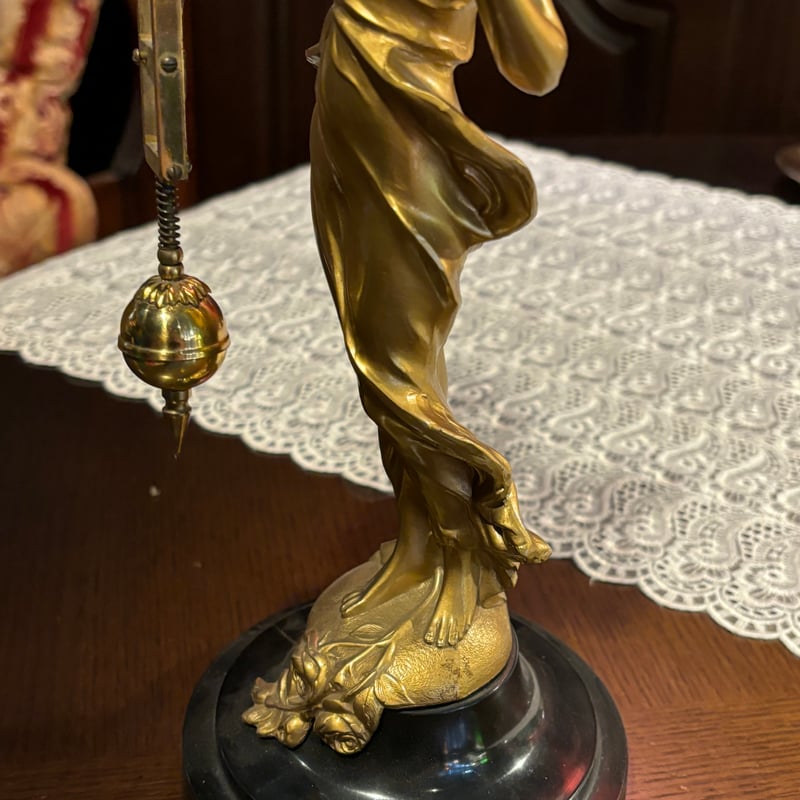 MEIKO 8day ゼンマイ式振り子時計 女神像 | アンティーク家具と