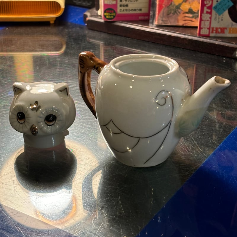 アンティーク フクロウ装飾 ティーポット 【公式通販】