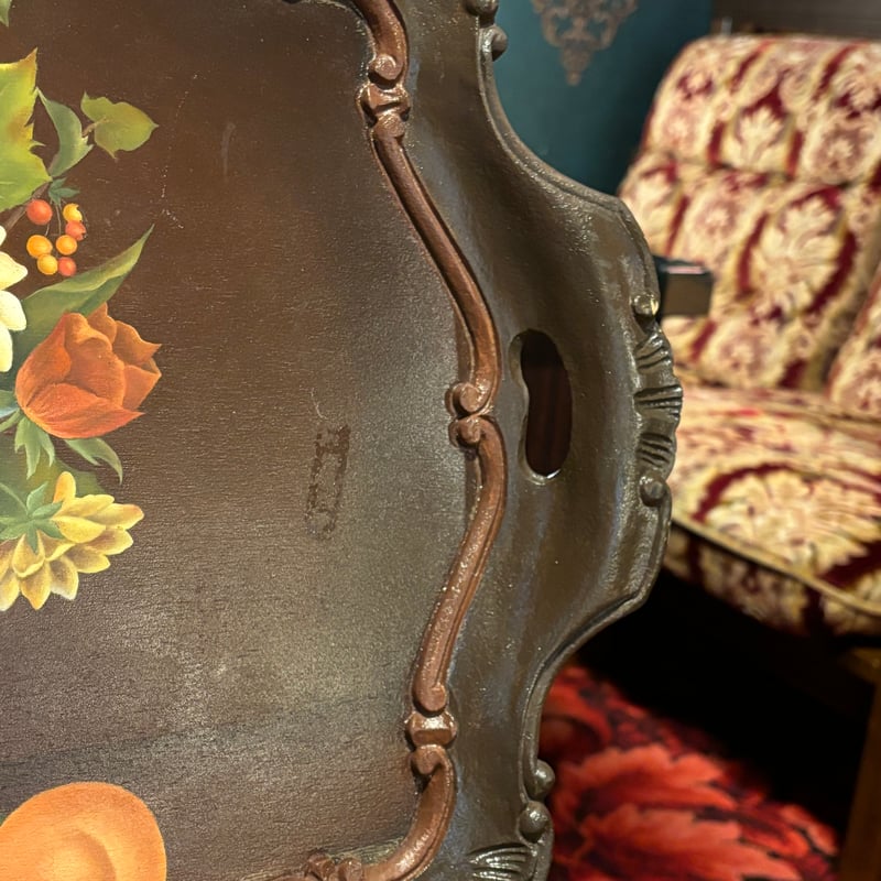 イタリア アンティーク木製トレイ | アンティーク家具と喫茶キャバレー