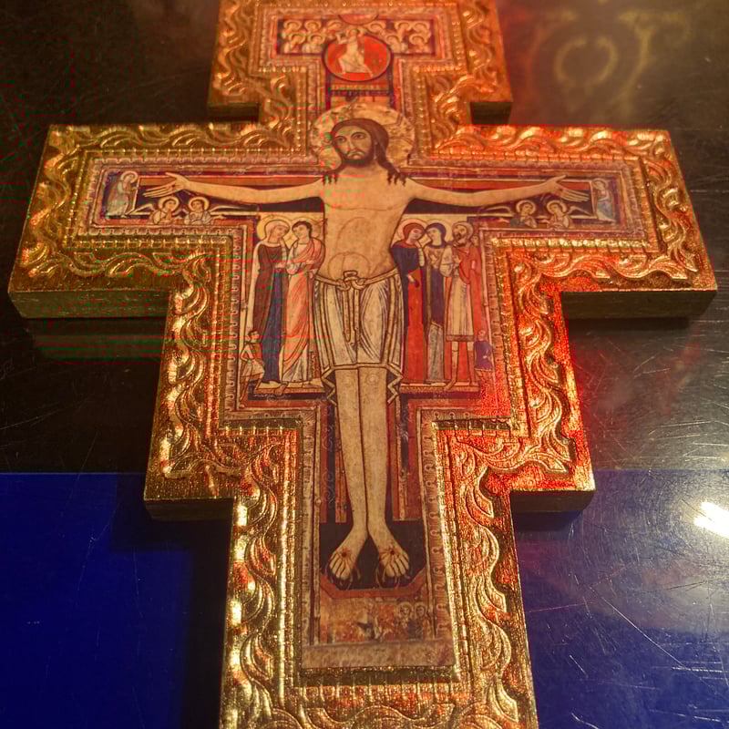 サン・ダミアーノの聖十字架壁掛け(木製) | アンティーク家具と喫茶