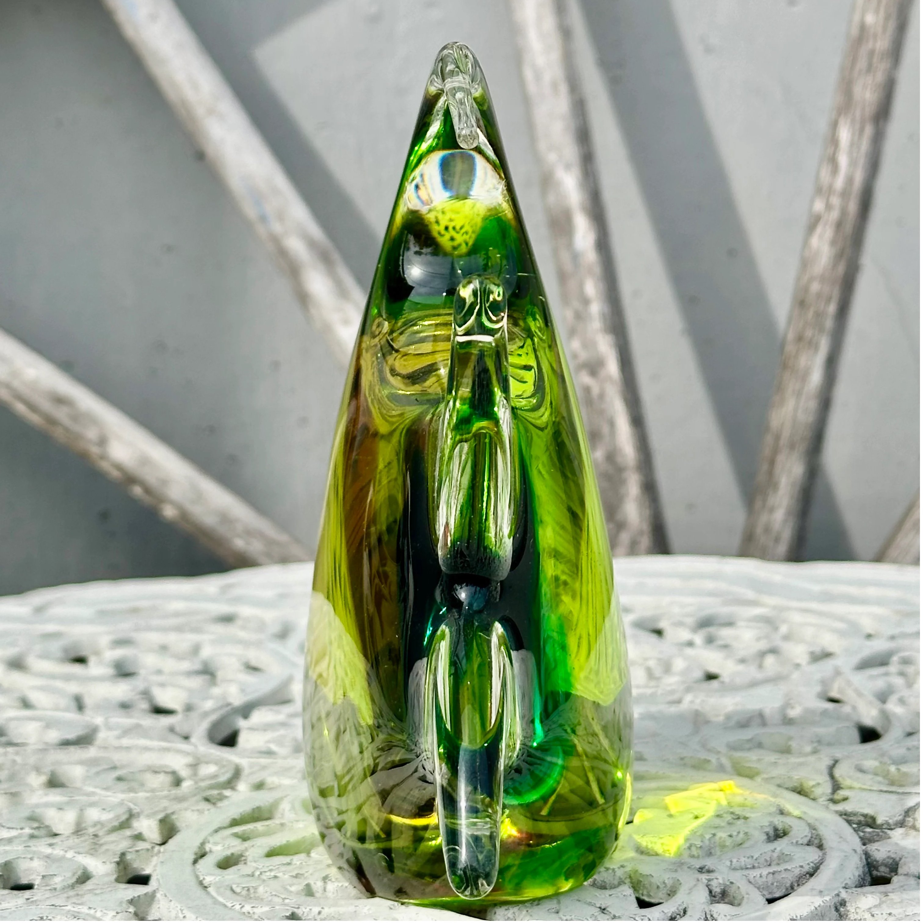 マルティグラスエンゼルフィッシュ 炎の芸術 ガラス 熱帯魚Multi Glass 熱帯魚 ガラス製置き物 マルチグラス エンゼルフィッシュ