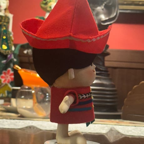 昭和レトロ　ナショナル坊や　布製　メキシカンスタイル　赤