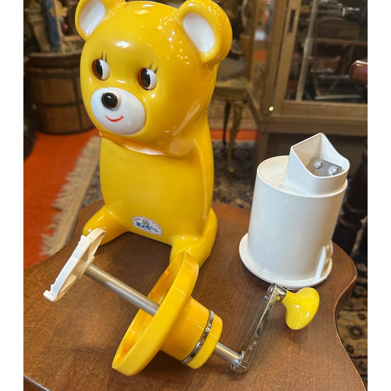 新品 きょろちゃん タイガー 氷削り器 イエロー色 タイガー (tiger) 氷削り器 きょろちゃん | アンティーク家具と