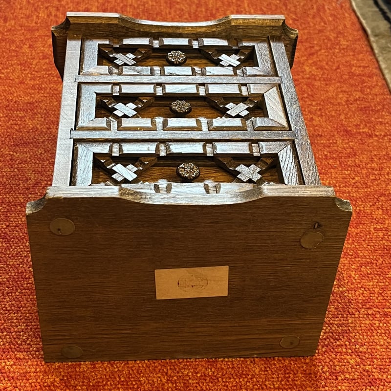 木製 三段小物入れ 小引き出し 小箪笥 | アンティーク家具と喫茶