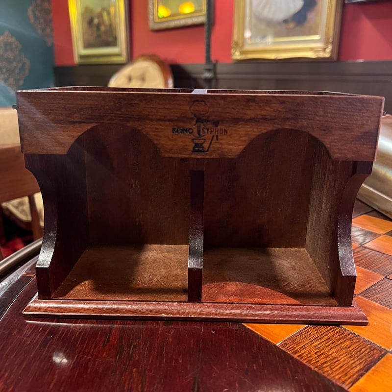 KONO 木製収納付きガラスコーヒーキャニスター | アンティーク家具と