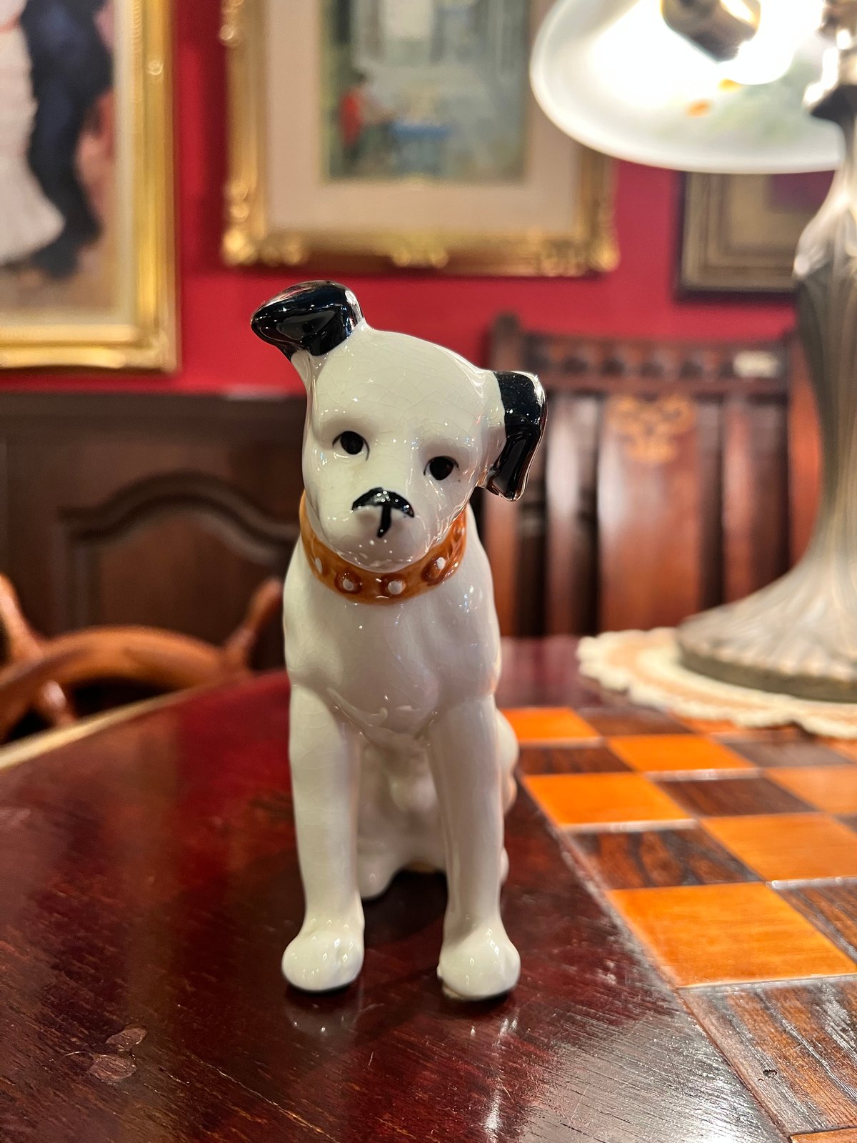 陶器のビクター犬 ニッパー君 | アンティーク家具と喫茶キャバレーの