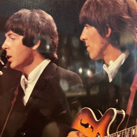 【当時物】BEATLES ビートルズ　木板パネルポスター