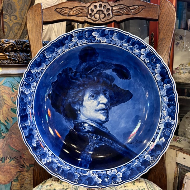 アンティークデルフト 大皿