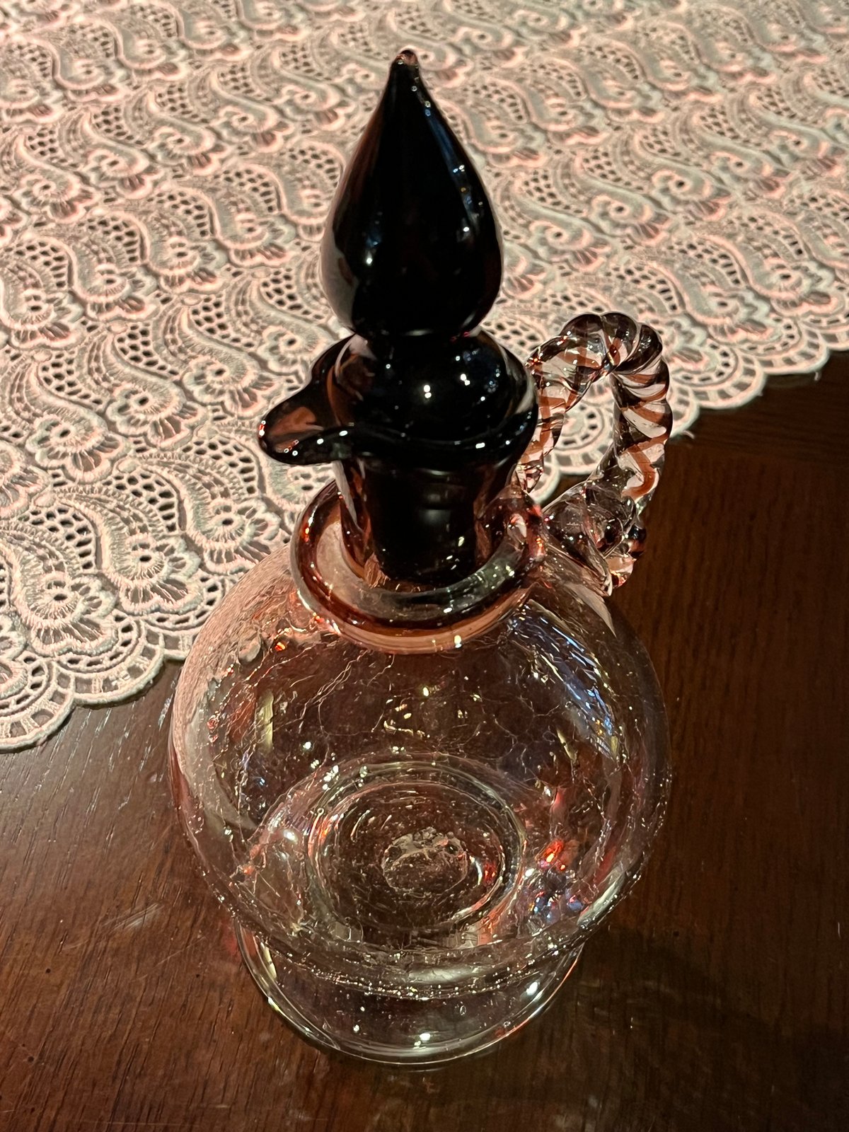 炎の芸術！！琉球ガラスの水差し | アンティーク家具と喫茶