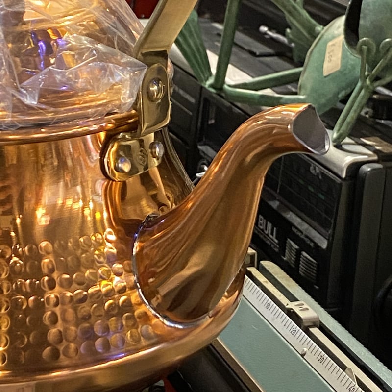 昭和のレトロなコッパーケトル 銅の薬缶 1.8リットル 島本製作所