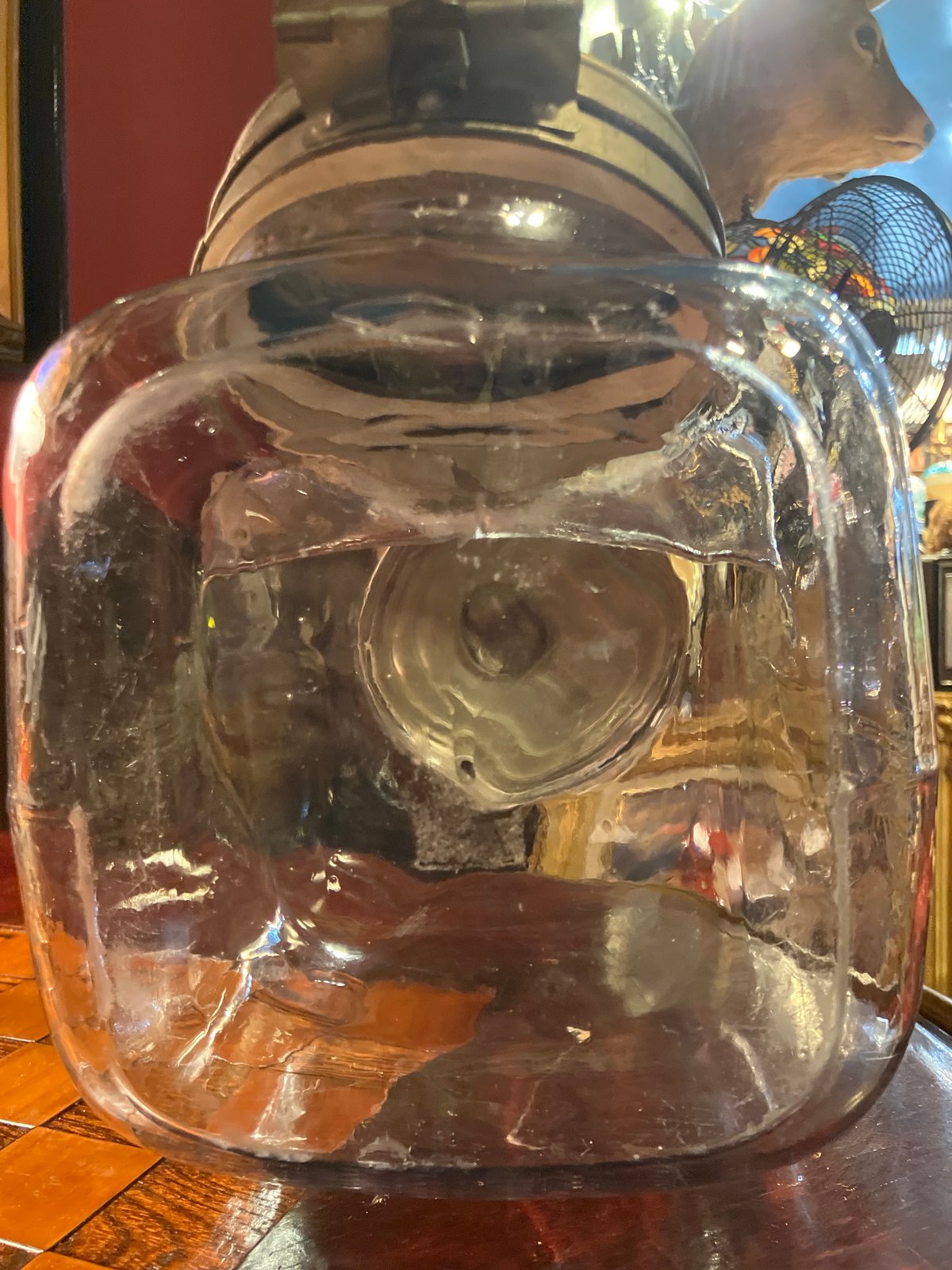 昭和レトロカバヤガラス瓶　駄ガラス　レトロ菓子瓶　レア 駄菓子屋 ガラス瓶 菓子瓶 昭和レトロ | アンティーク家具と喫茶