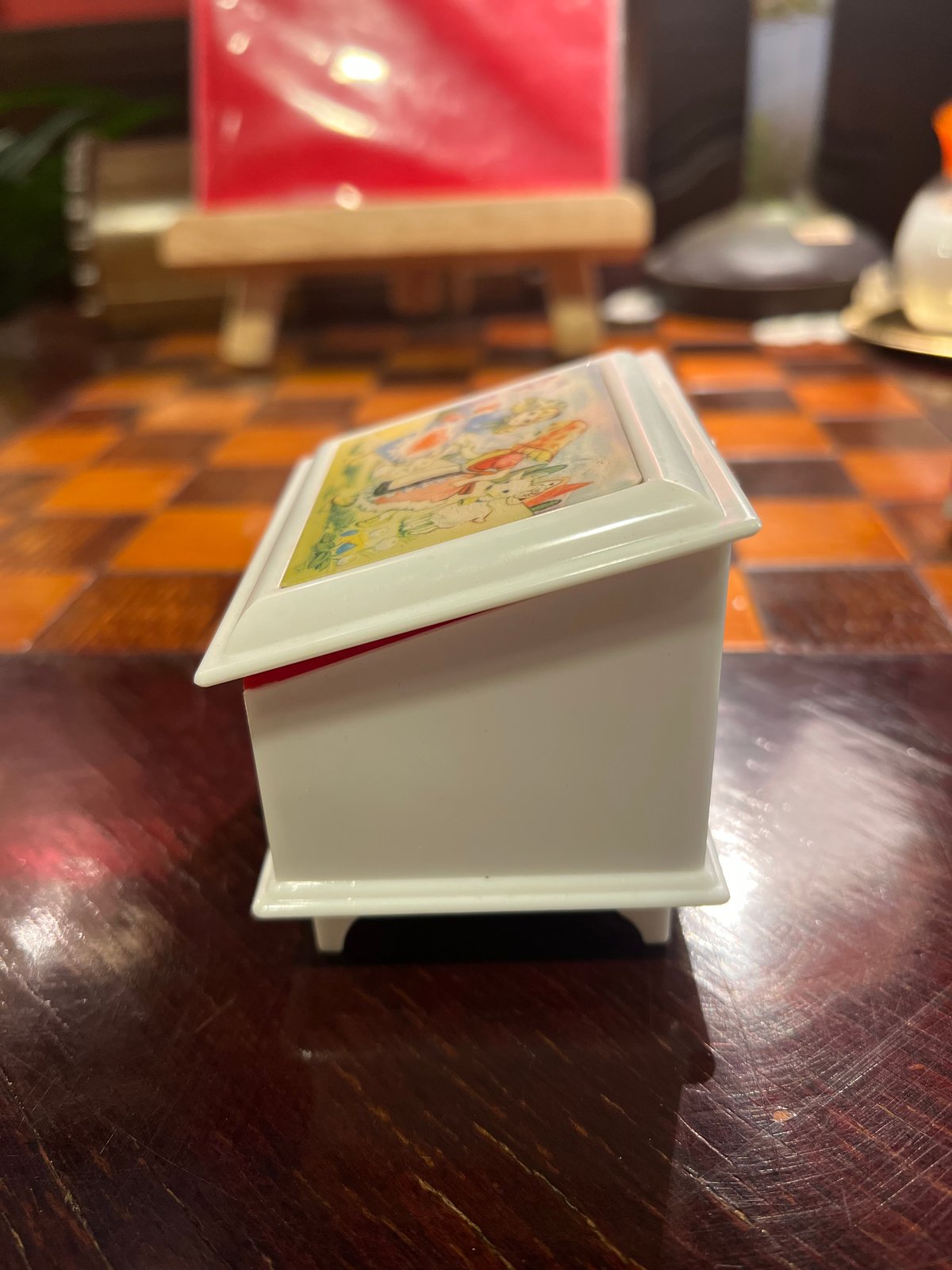 昭和レトロ オルゴール付き小さな宝石箱 | アンティーク家具と喫茶
