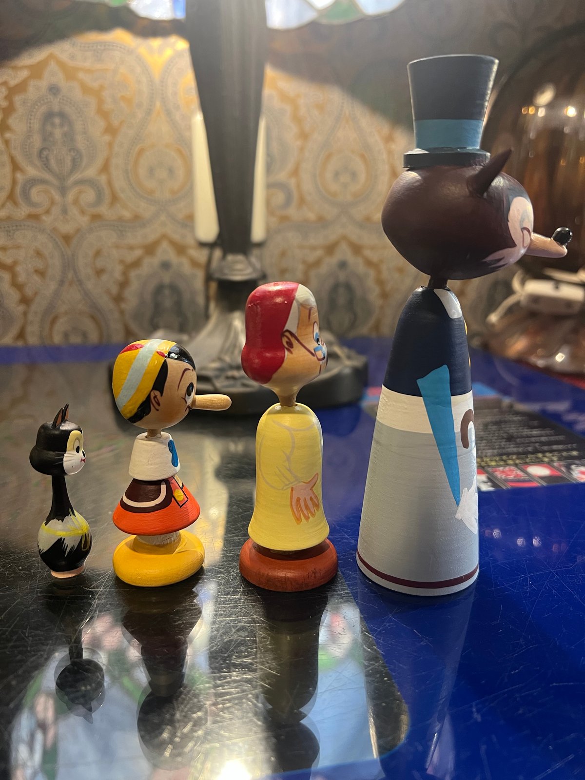 ディズニーピノキオ まんがこけし4体セット（箱あり） | アンティーク