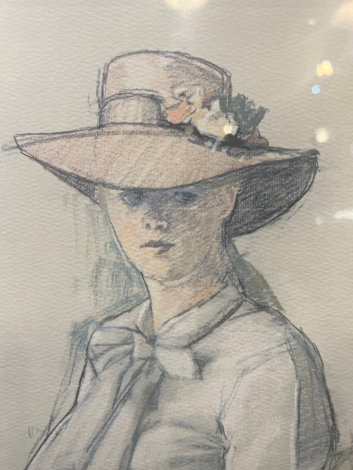 小磯良平 絵画 ② 小磯良平 母子画 親子 赤子 乳児 洋画 印刷 複製画 額付 25.2.19