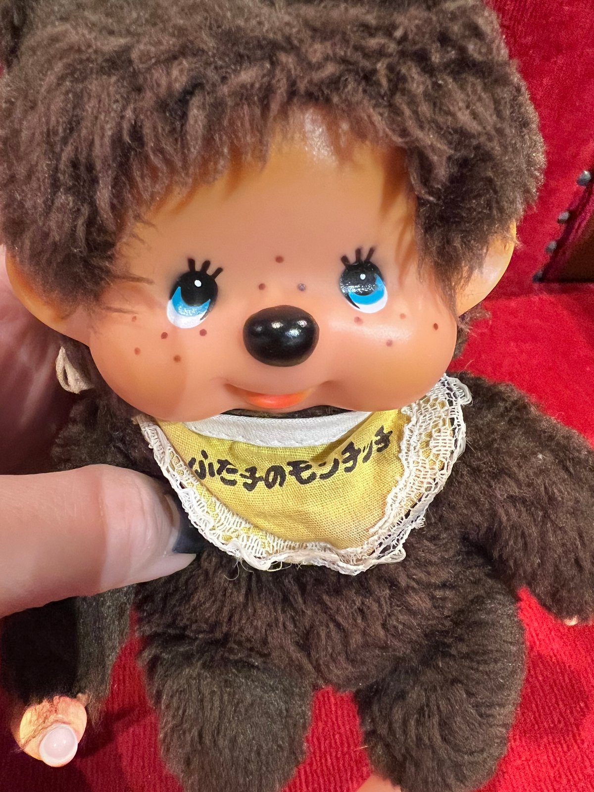 当時物　モンチッチ　全長約15cm 昭和レトロ　アンティーク 希少 昭和レトロ セキグチ製 初代モンチッチ 三体セット 【0224