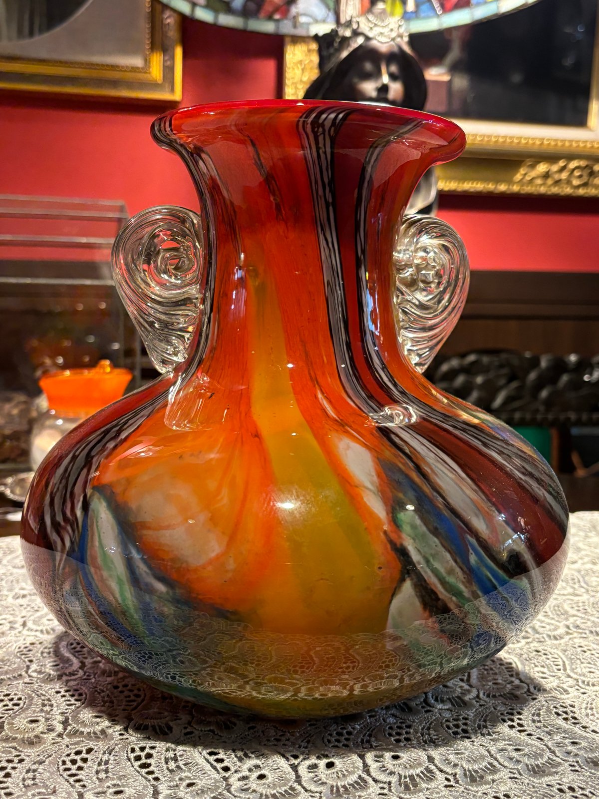 カメイガラス　ガラス製　花瓶　アンティーク カメイガラスの花瓶 アンティーク 【公式通販】