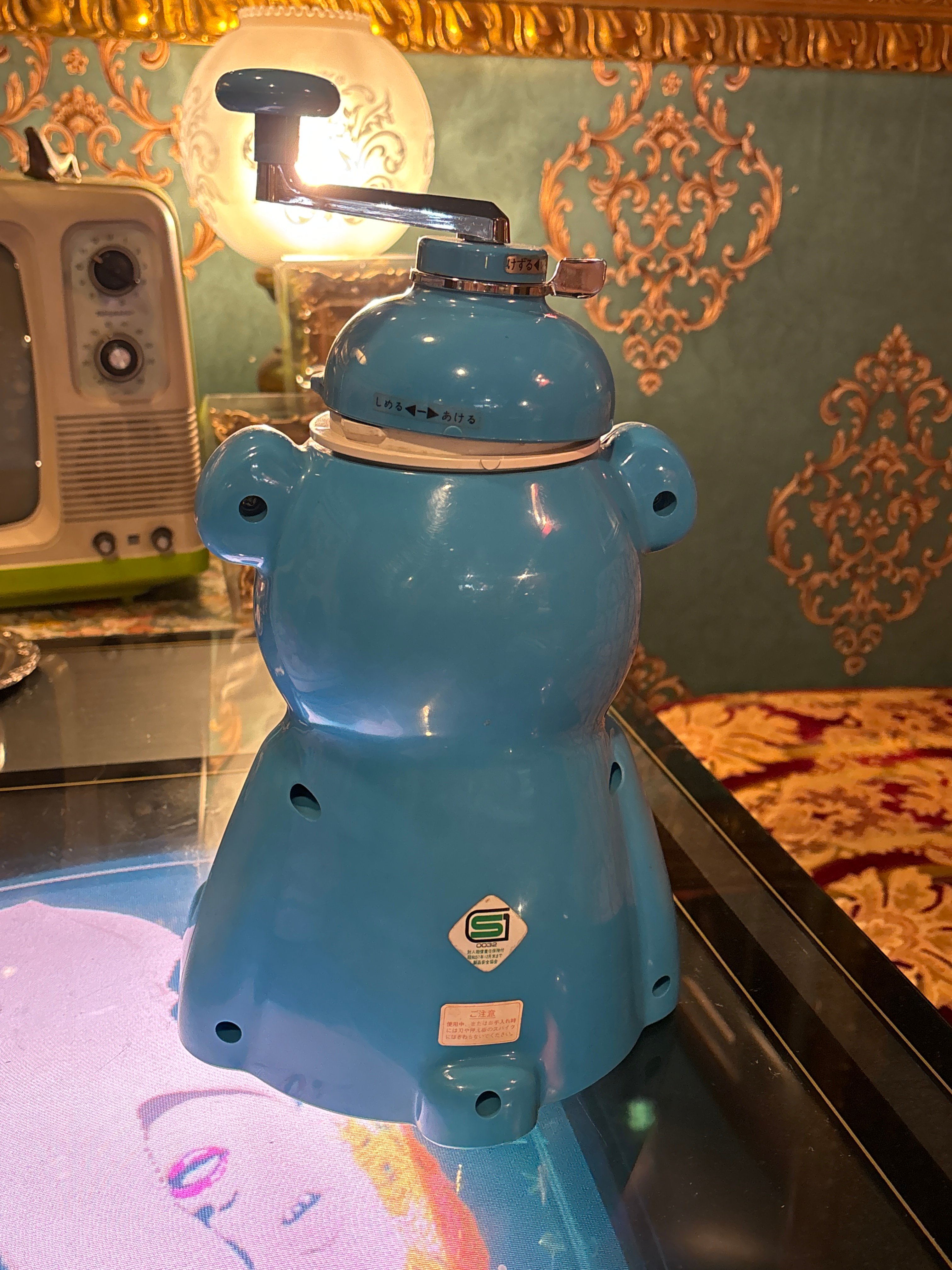 昭和レトロ きょろちゃん かき氷 ブルー 箱付き | アンティーク家具と