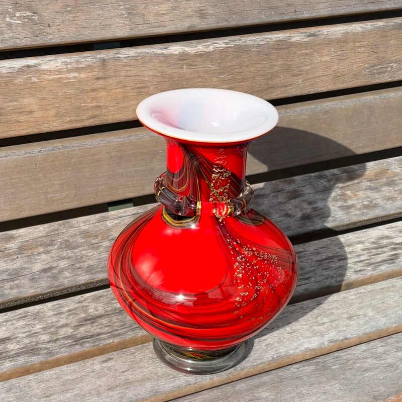 カメイガラス フラワーベース | アンティーク家具と喫茶キャバレーの