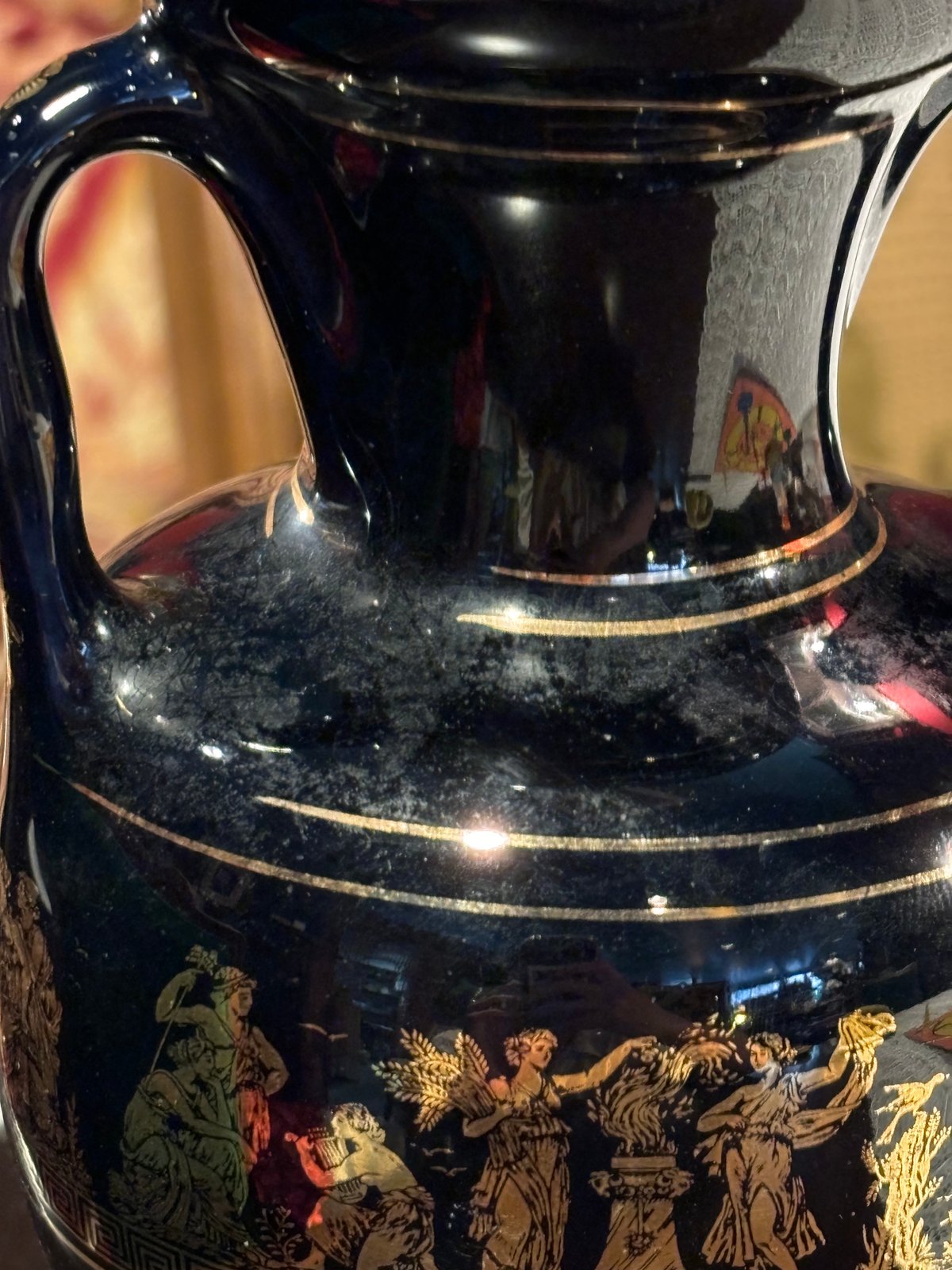 ひろ窯 藤井敬之作 白釉椿模様花瓶