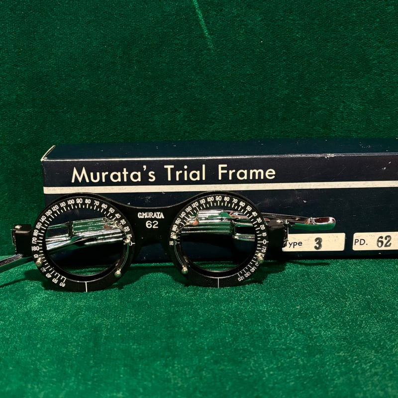 視力測定眼鏡 murata's trial frame type3 pd.62mm フレームの