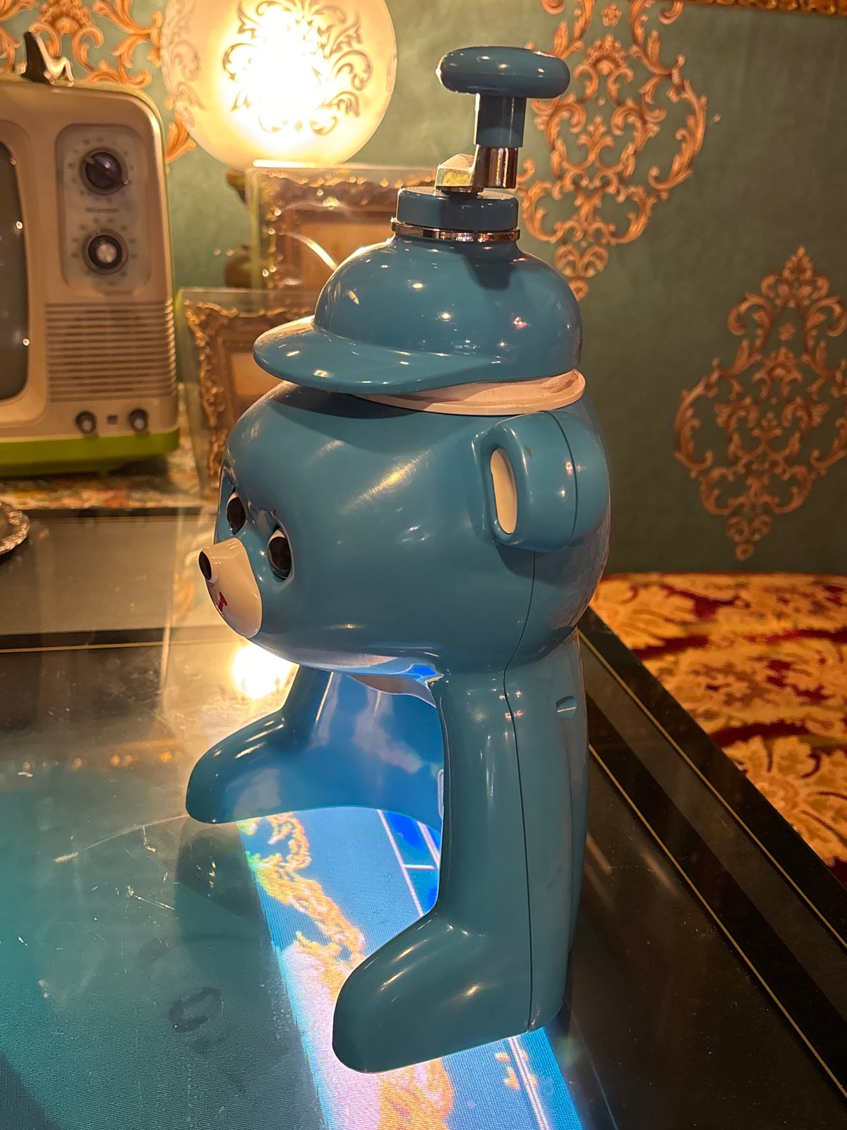 昭和レトロ きょろちゃん かき氷 ブルー 箱付き | アンティーク家具と