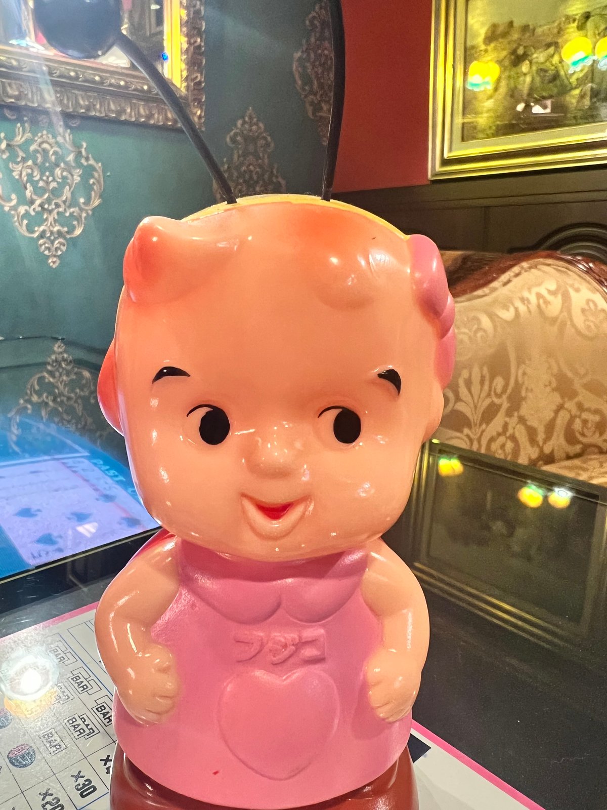 富士ホームサービス　フジコちゃん貯金箱 富士ホームサービス フジコ ソフビ貯金箱 | アンティーク家具と喫茶