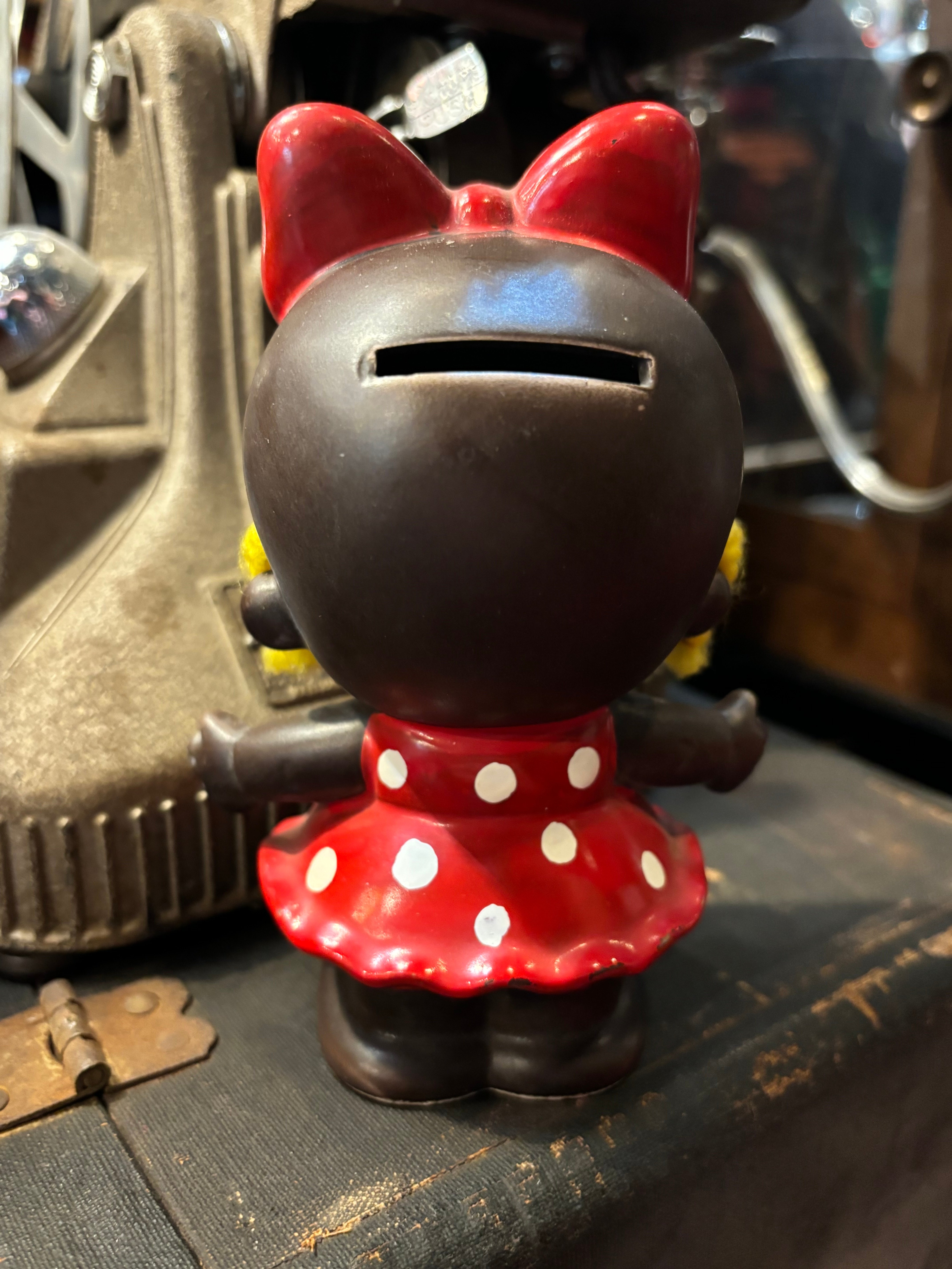 内藤ルネ貯金箱 クロンボ(ちびくろサンボ) 昭和レトロ　ポポちゃん original