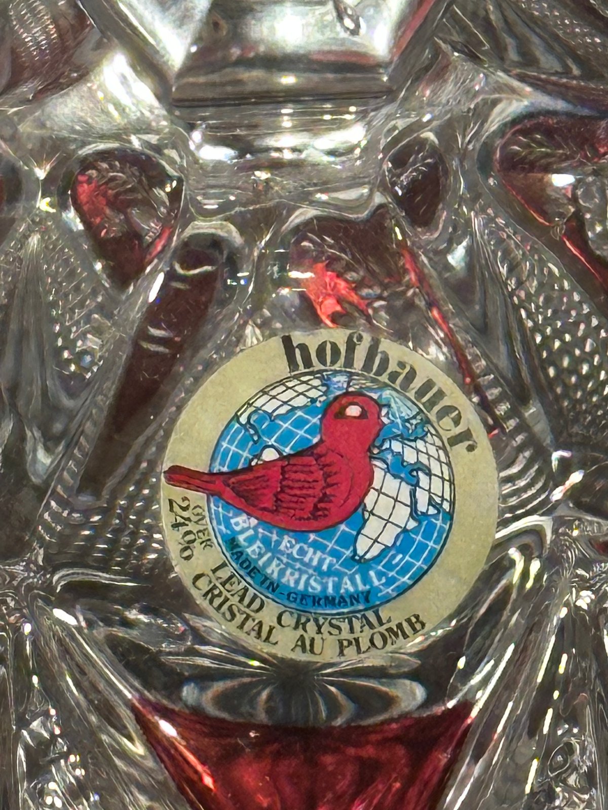 ドイツ　HALLER クリスタルキャンディーポット ドイツ HALLER クリスタルキャンディーポット