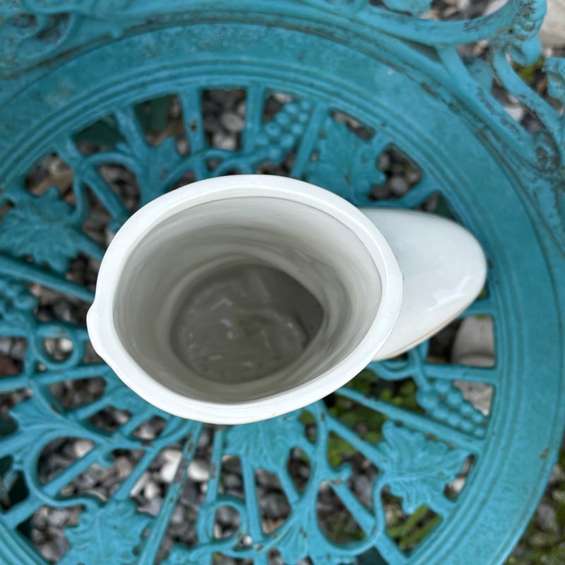 イタリア製 ブーツ型陶磁器花瓶 designersフラワーベース イタリア製 ブーツ型陶磁器花瓶 designersフラワーベース