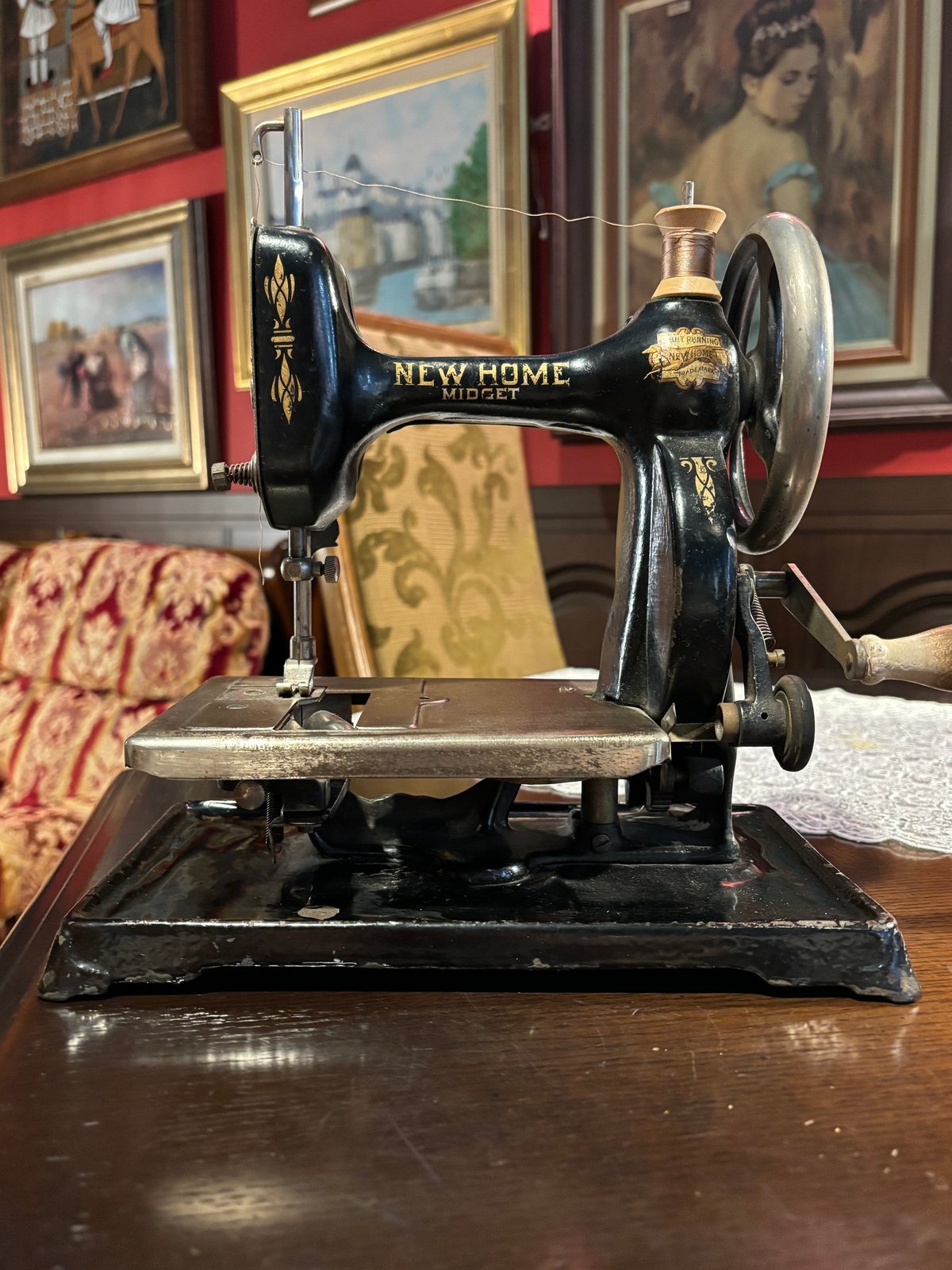 老舗WHITE社USAアメリカミシンビンテージ店舗補整リメイク アンティーク アメリカ製NEW HOME SEWING MACHINE