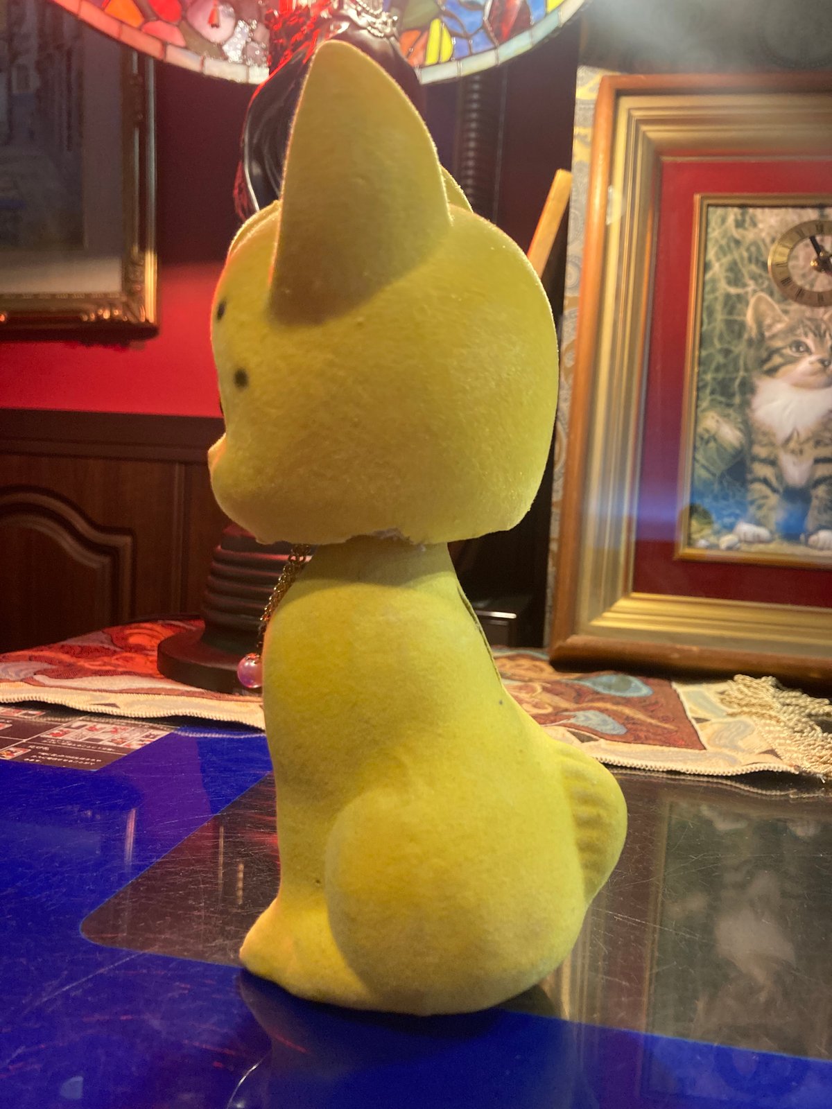 昭和レトロ首振り猫ちゃん貯金箱 | アンティーク家具と喫茶キャバレー