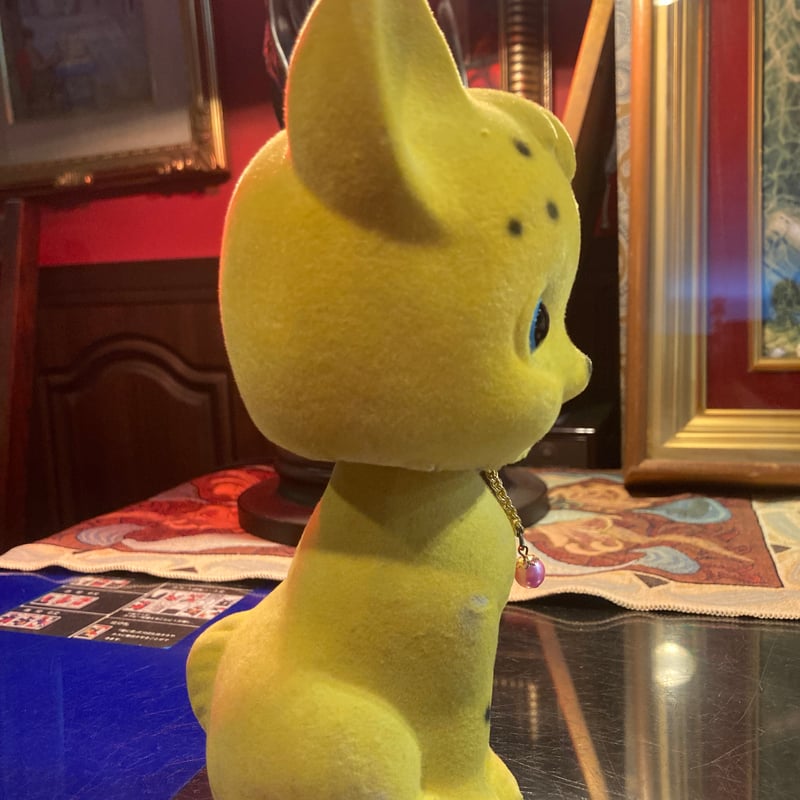 昭和レトロ首振り猫ちゃん貯金箱 | アンティーク家具と喫茶キャバレー