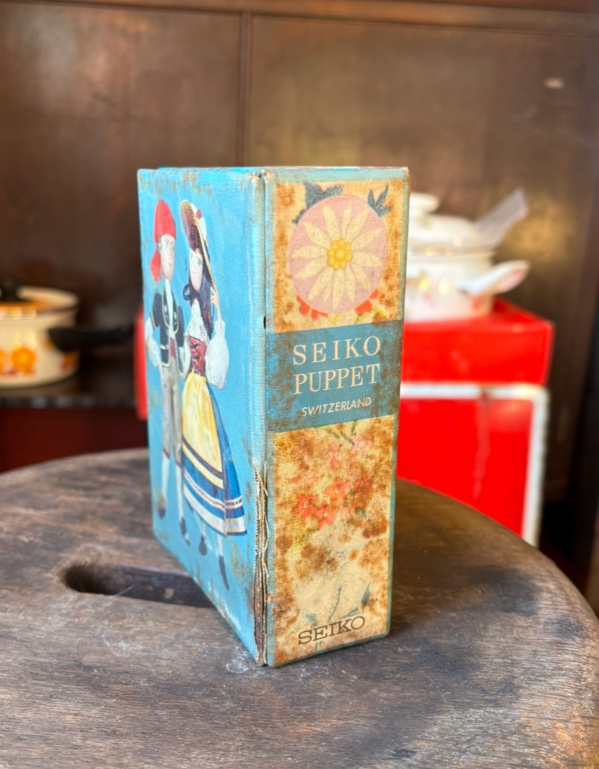 SEIKO Puppet ミュージックボックス型掛時計ジャンク品 1970年代】SEIKO PUPPET SWITZERLAND (ジャンク品) ゼンマイ式