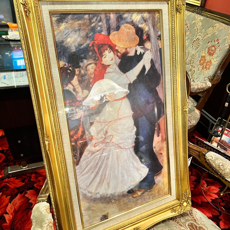 ルノワール 「ブージヴァルのダンス」 | アンティーク家具と喫茶