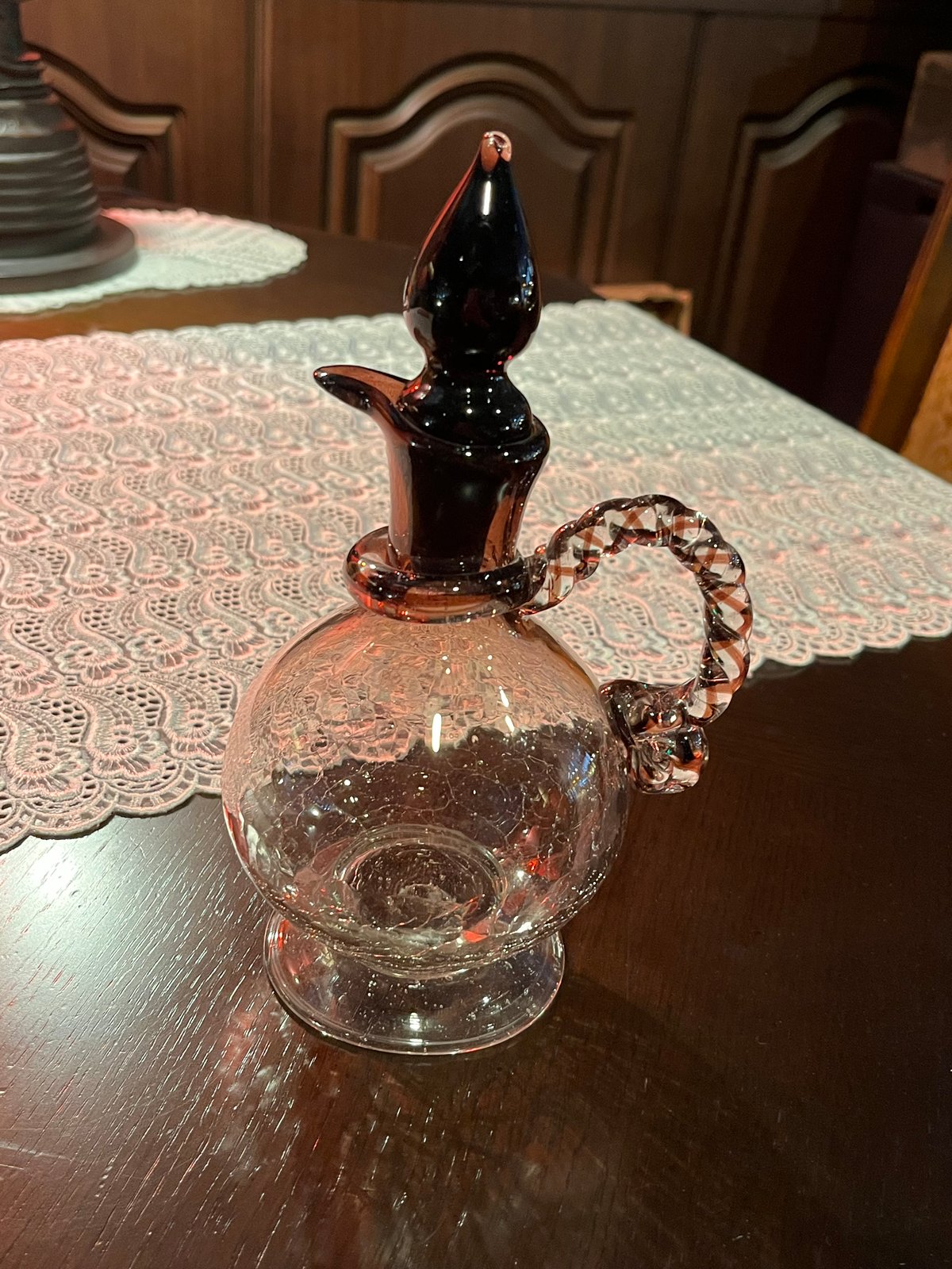 炎の芸術！！琉球ガラスの水差し | アンティーク家具と喫茶キャバレー