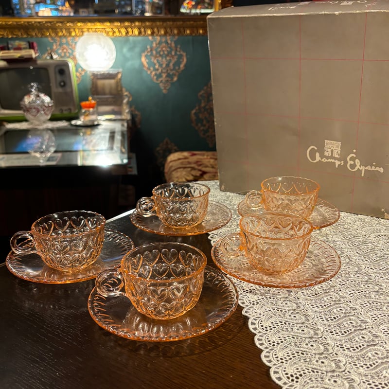 東洋ガラスティーカップセット 5客セット | アンティーク家具と喫茶